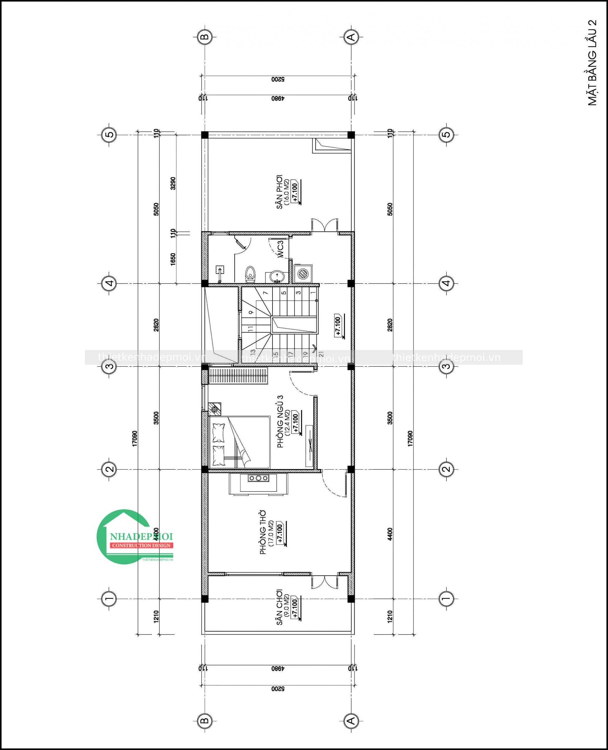 Nhà mái thái 1 trệt 2 lầu mặt tiền 5.5m kinh doanh anh quân - msnpmtks2020
