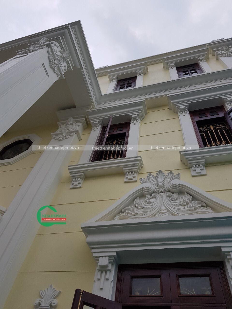 Hình ảnh biệt thự kiến trúc pháp đẹp cổ điển nhà anh tình vừa bàn giao - msnot2020