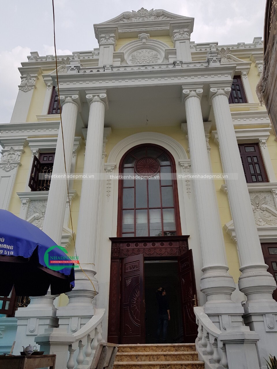 Hình ảnh biệt thự kiến trúc pháp đẹp cổ điển nhà anh tình vừa bàn giao - msnot2020