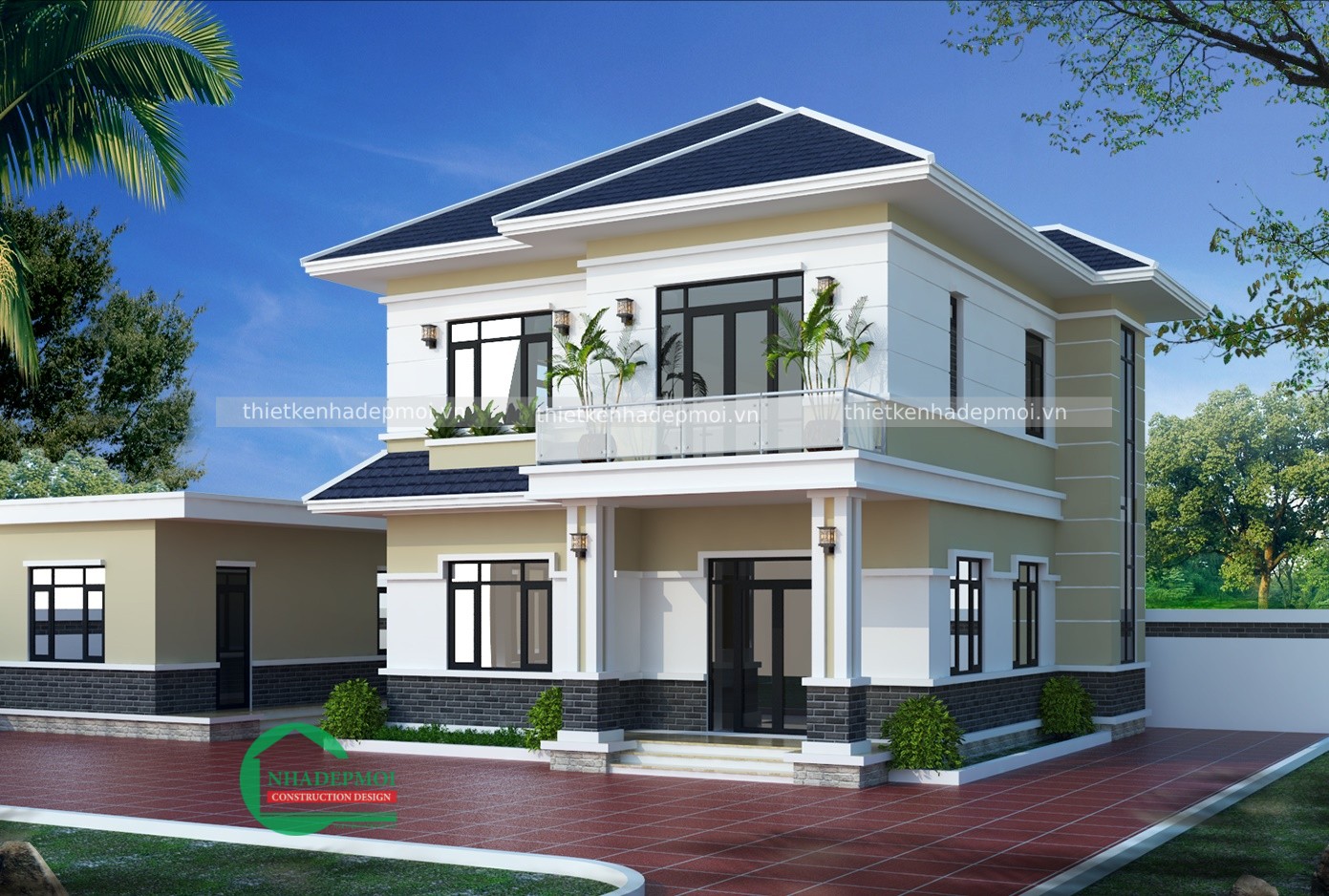mẫu biệt thự vườn
