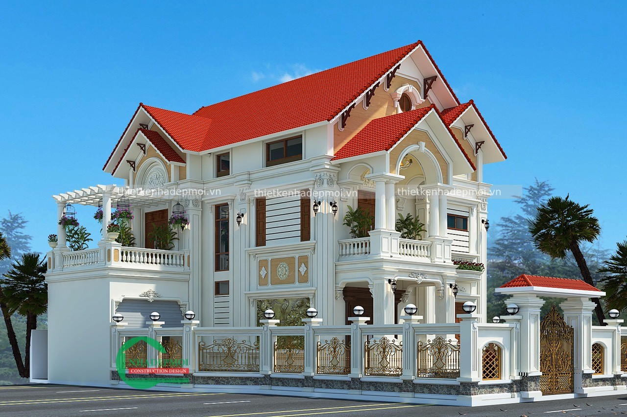 Ngắm mẫu biệt thự 2 tầng mái thái đẹp của gia đình ông phước