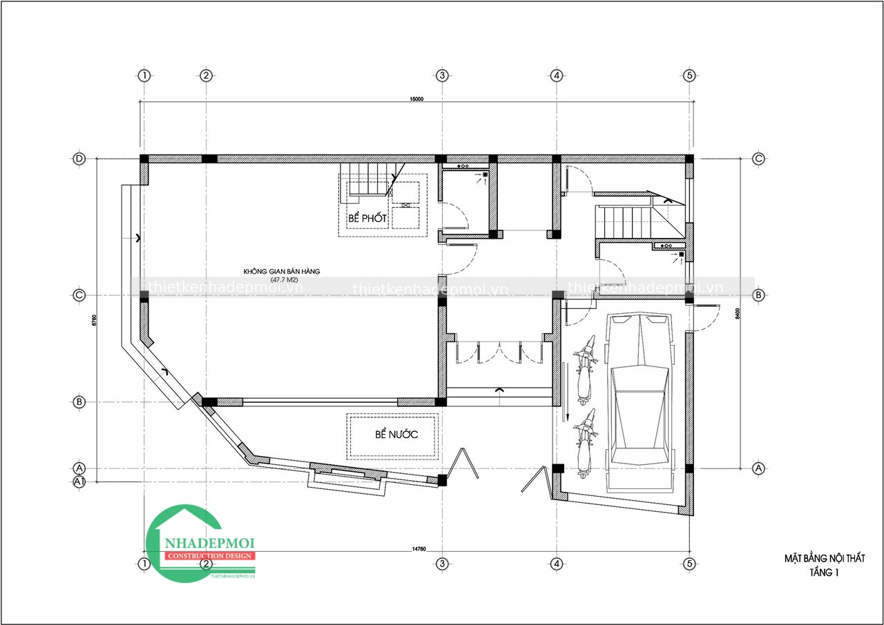 Mẫu biệt thự hiện đại 4 tầng hiện đại