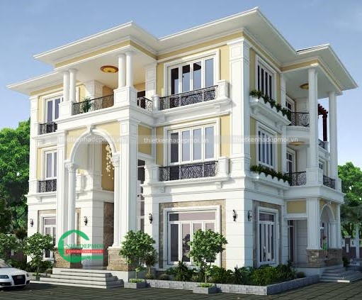 Mẫu biệt thự sân vườn 2 tầng
