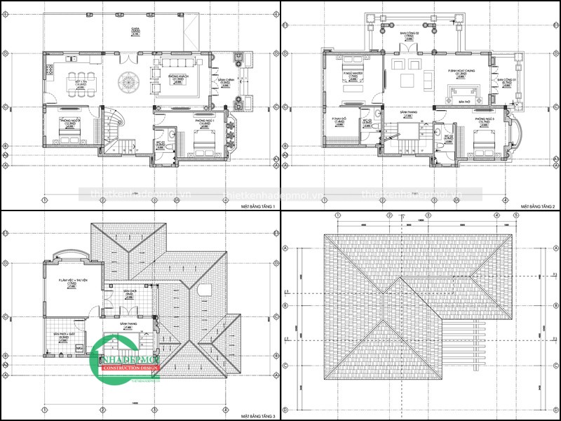 Biệt thự sân vườn đẹp 1 trệt 2 lầu kiểu châu âu