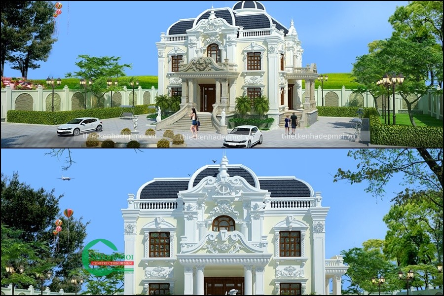 mẫu biệt thự cổ điển