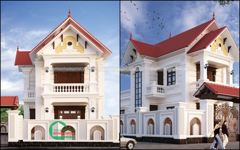 Mẫu biệt thự bán cổ điển 2 tầng