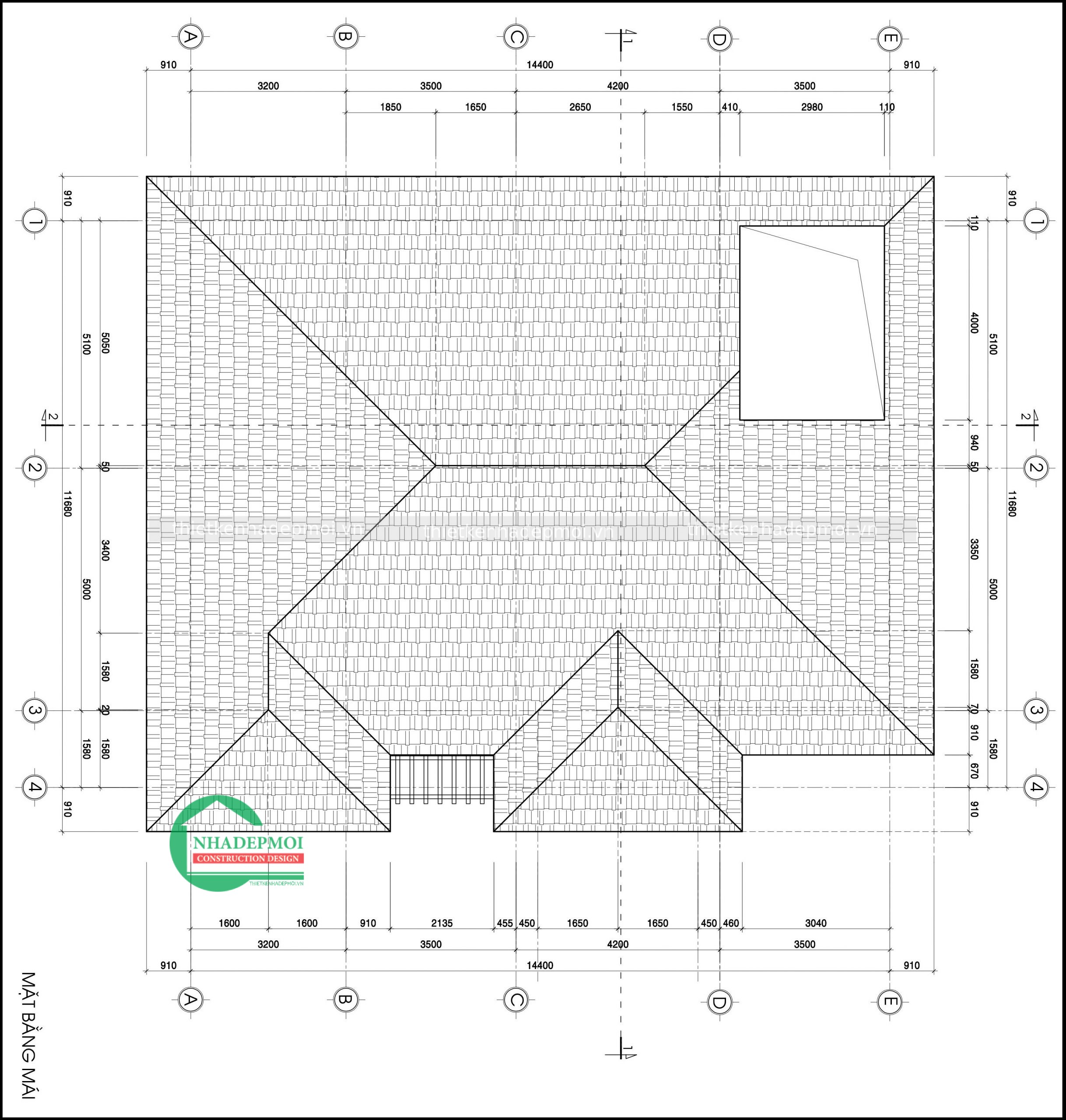Mẫu biệt thự trệt 4 phòng ngủ hiện đại kiểu châu âu nhà anh văn - msbtvt2020