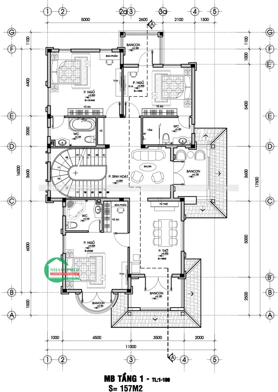 Mẫu biệt thự sân vườn phong cách kiểu châu âu