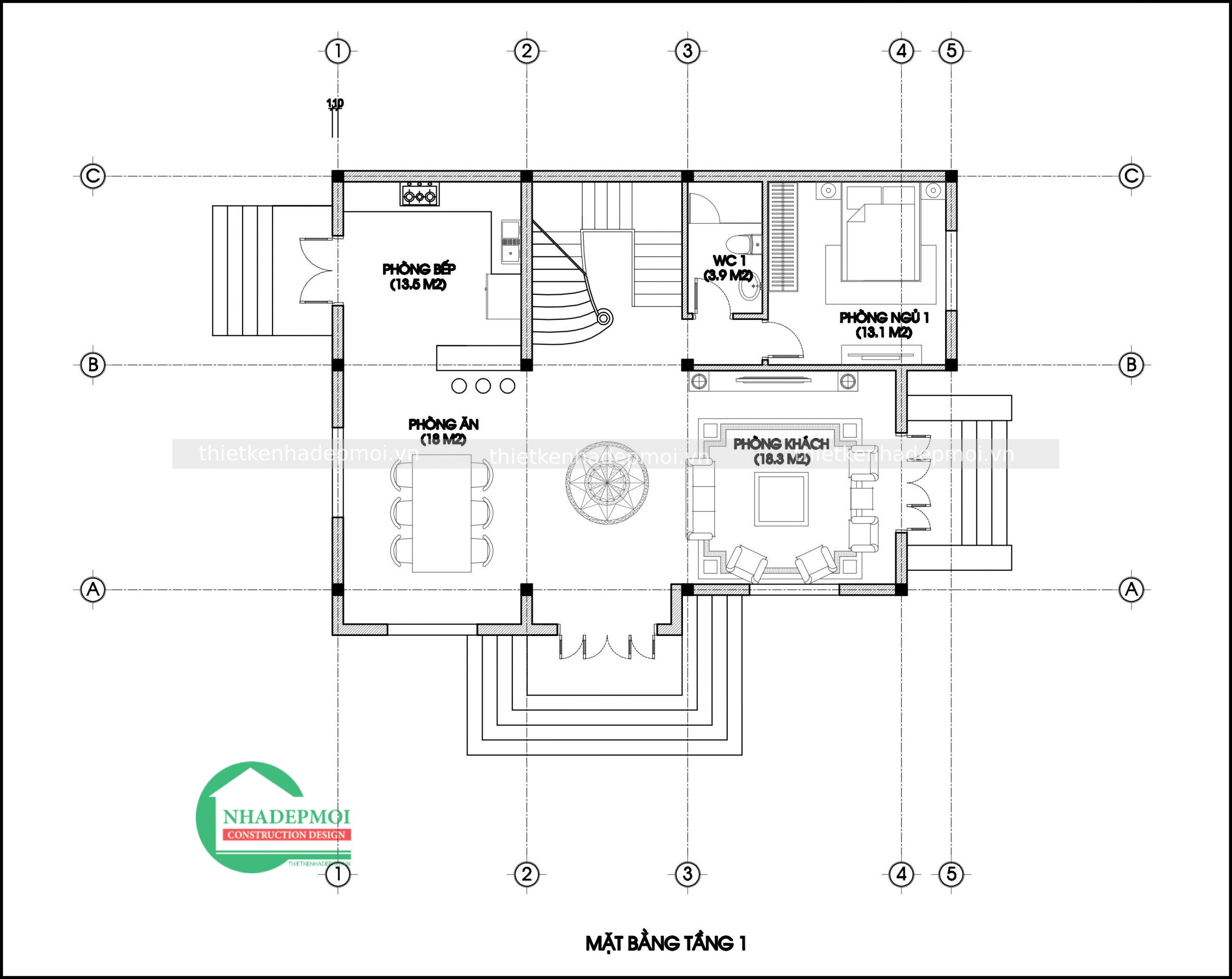 Mẫu biệt thự nhà vườn mái thái đẹp ở nông thôn chị hương anh phương - msbtnv2021