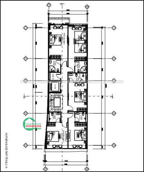 Mẫu khách sạn mini đẹp 6 tầng 3 sao mặt tiền 7m đẹp mr bằng - msksmini2020