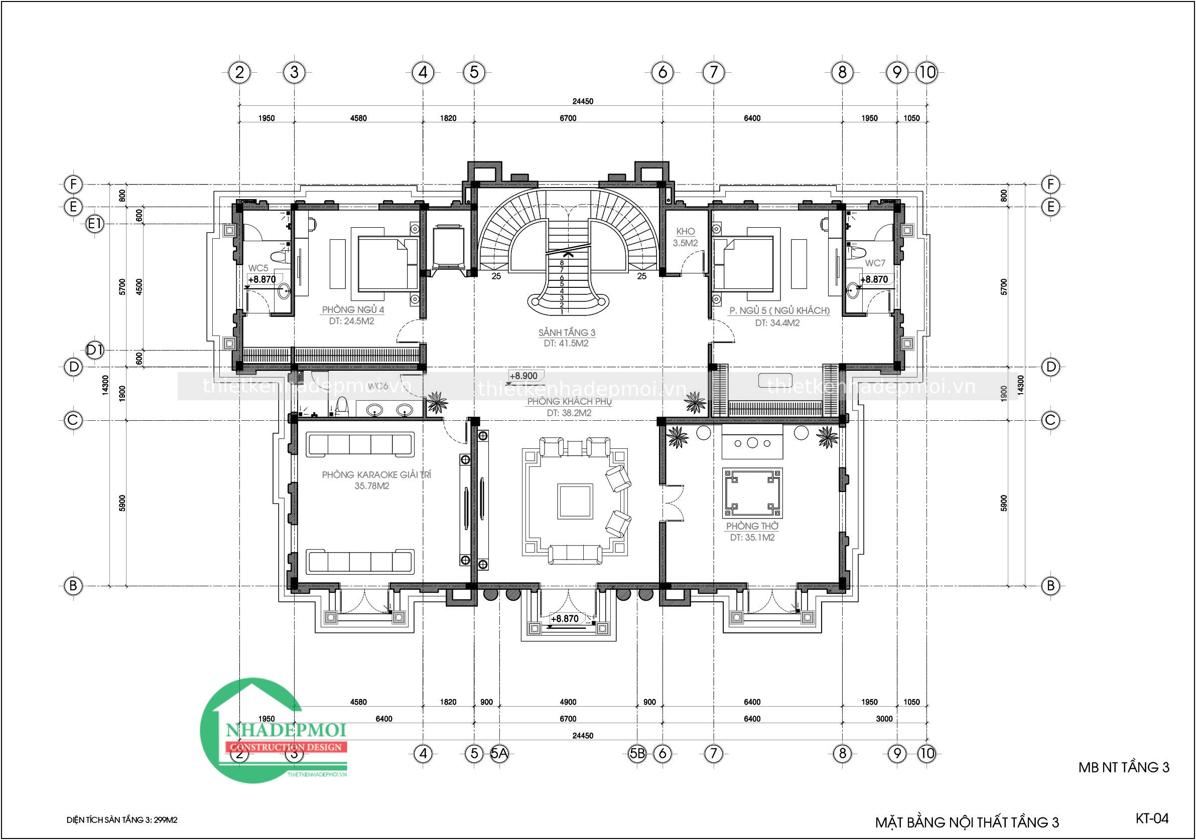 Mẫu dinh thự lâu đài cổ điển