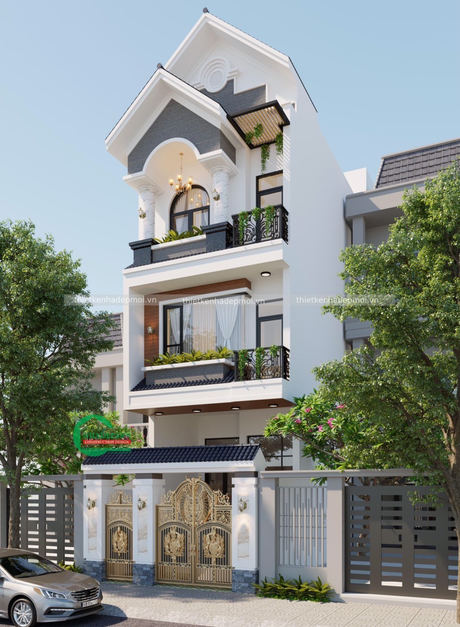 thiết kế nhà phố 3 tầng
