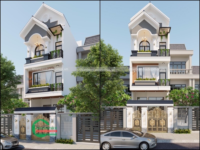 mẫu nhà đẹp 3 tầng