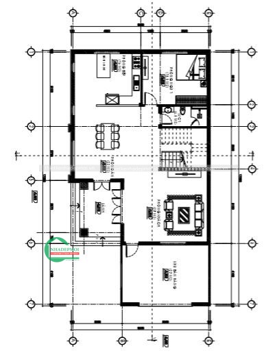 Mẫu nhà biệt thự mái thái 2 mặt tiền đẹp