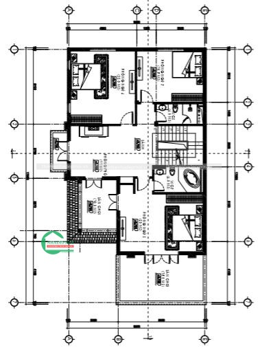 Mẫu nhà biệt thự mái thái 2 mặt tiền đẹp