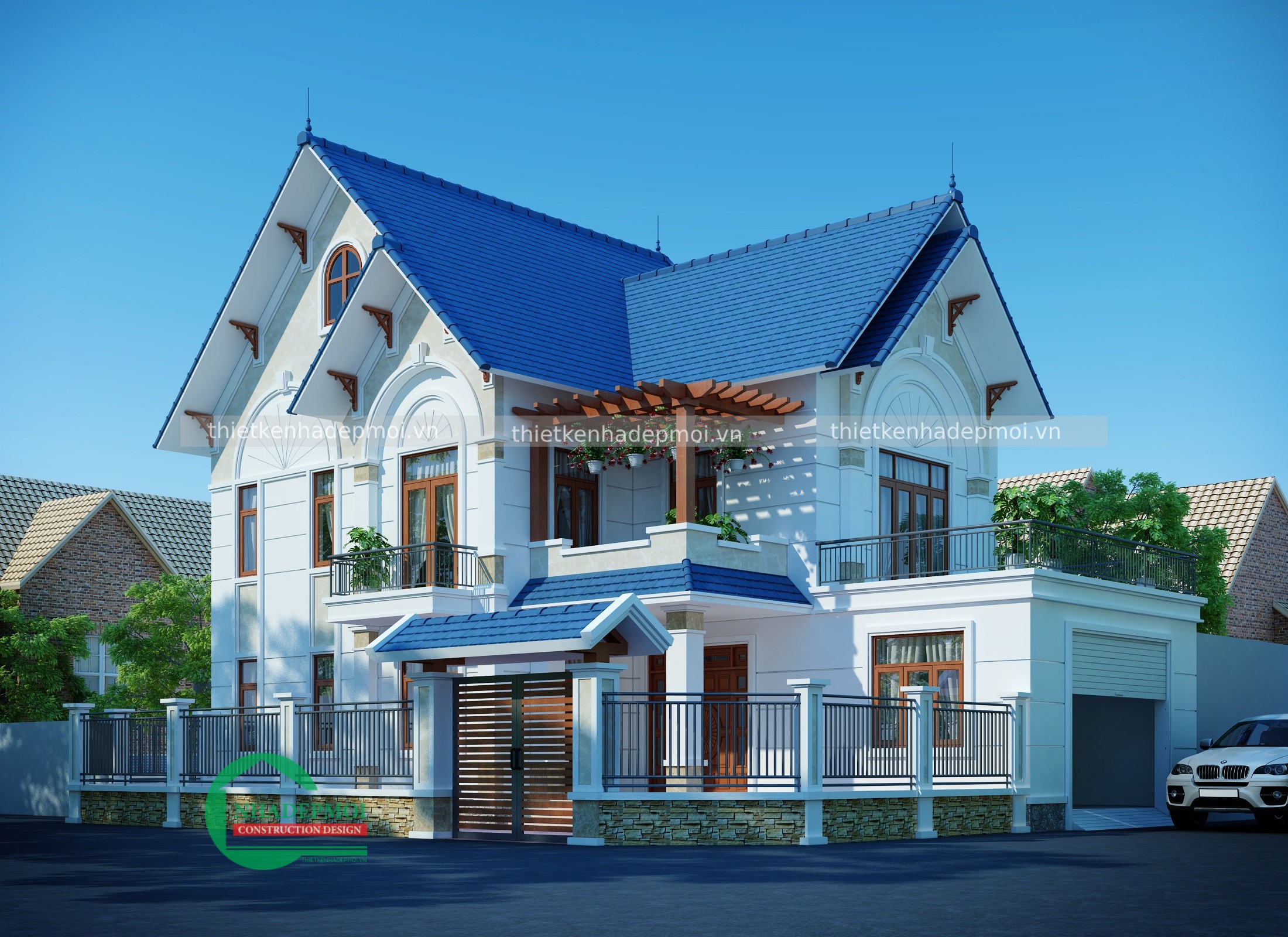 biệt thự mái thái