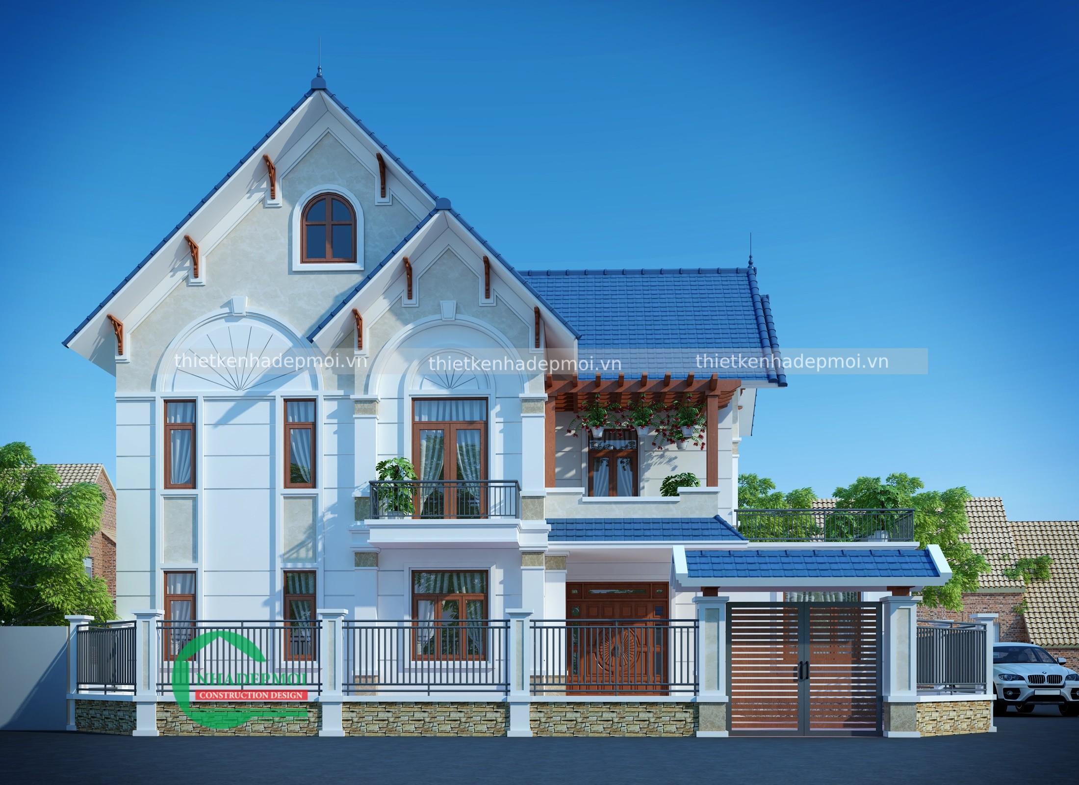 biệt thự mái thái