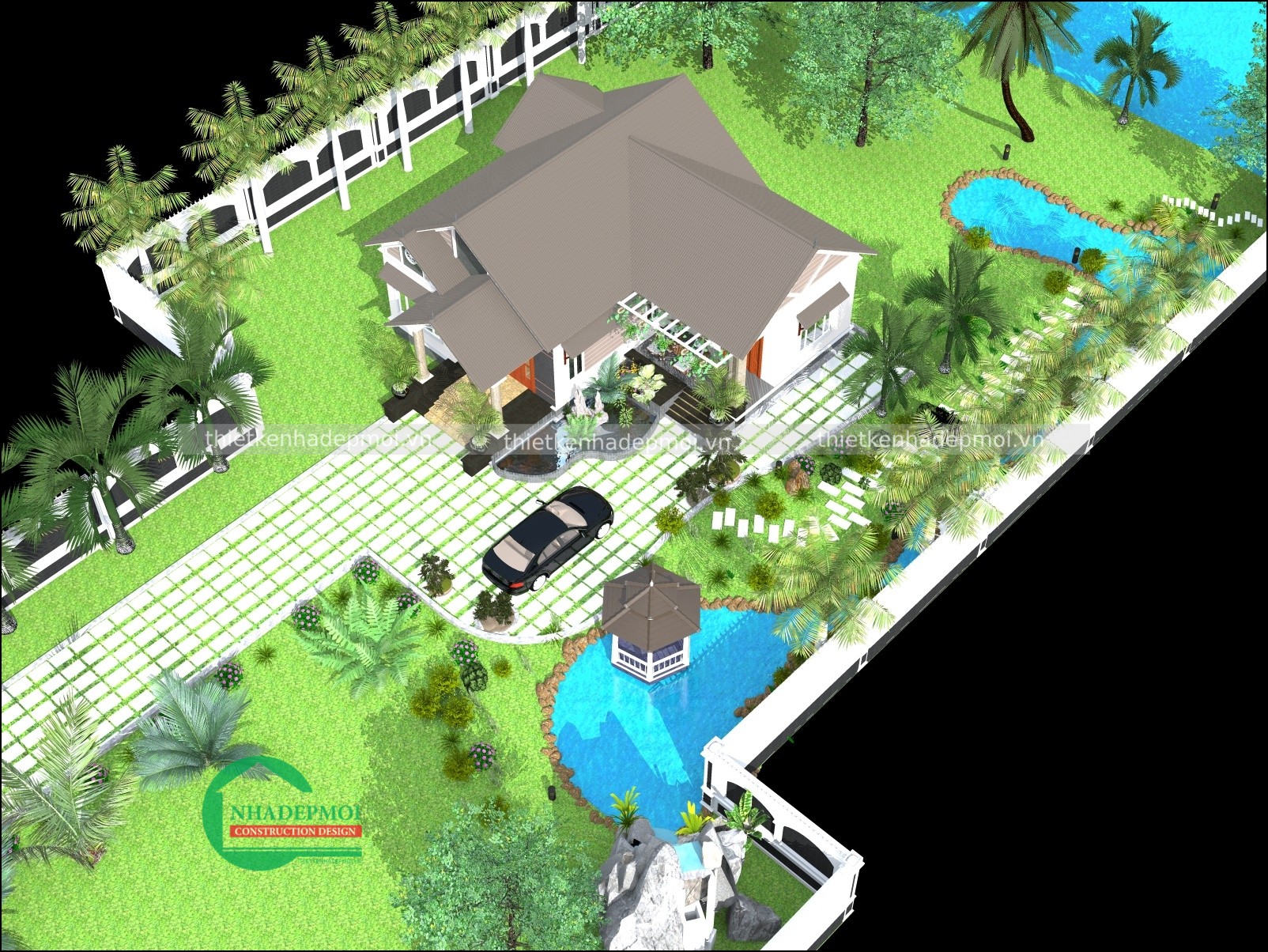 Mẫu nhà cấp 4 đẹp 150m2 đẹp ở nông thôn anh hùng - msnvt150m