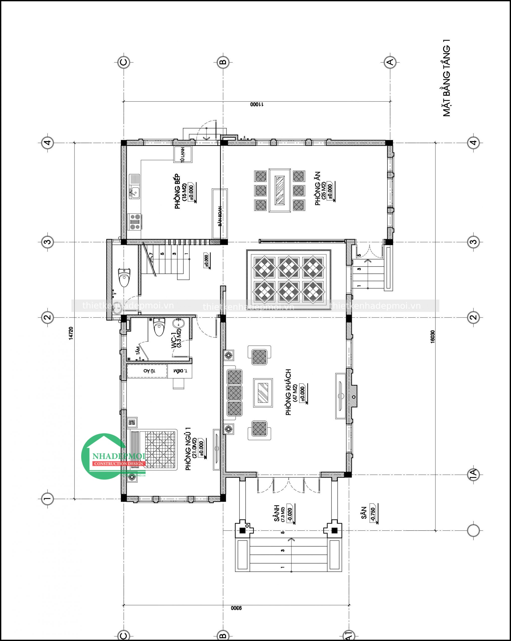 Mẫu nhà đẹp 1 trệt 1 lầu mái thái đẹp 120m2 anh phương - msnmt2020