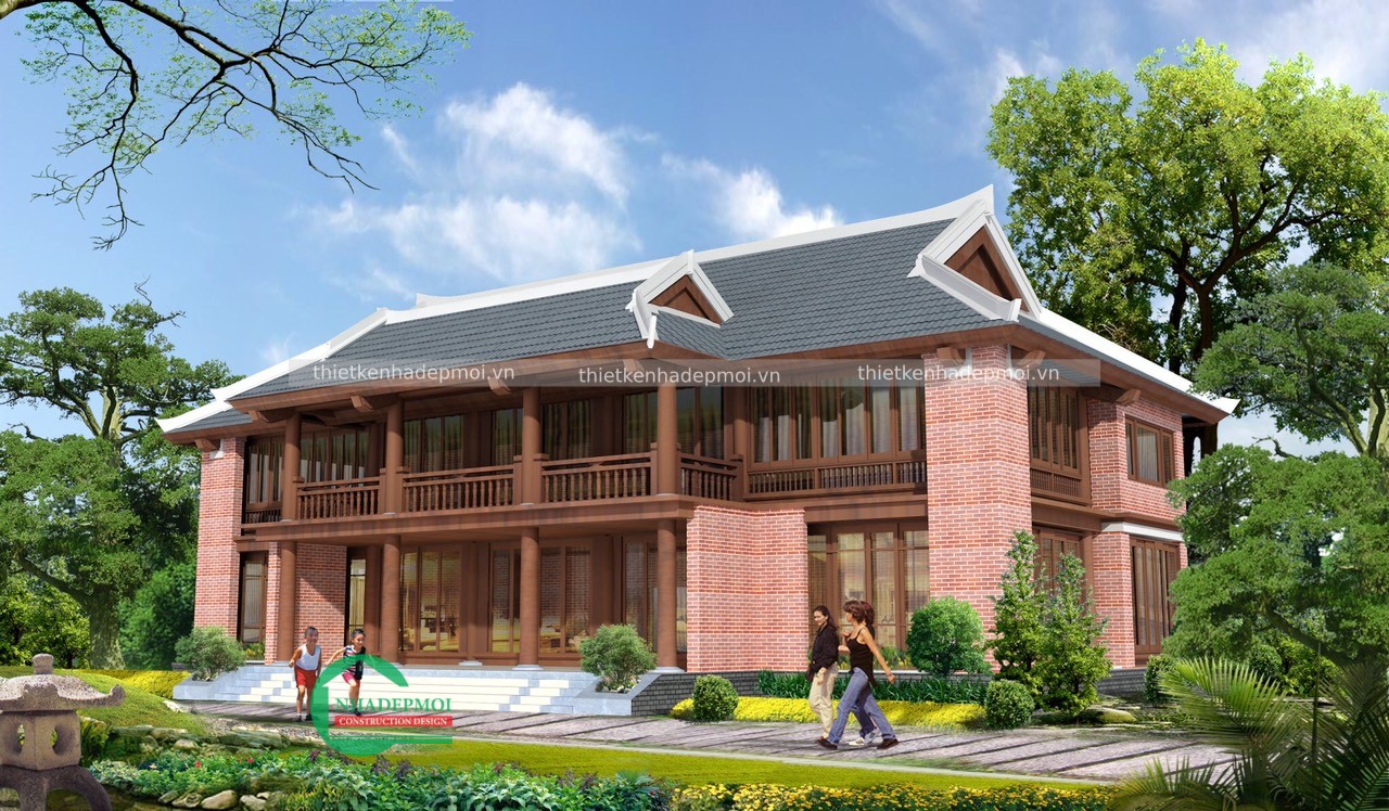 Mẫu nhà 1 trệt 1 lầu phong cách nhật bản truyền thống anh hợp - msnkn2020