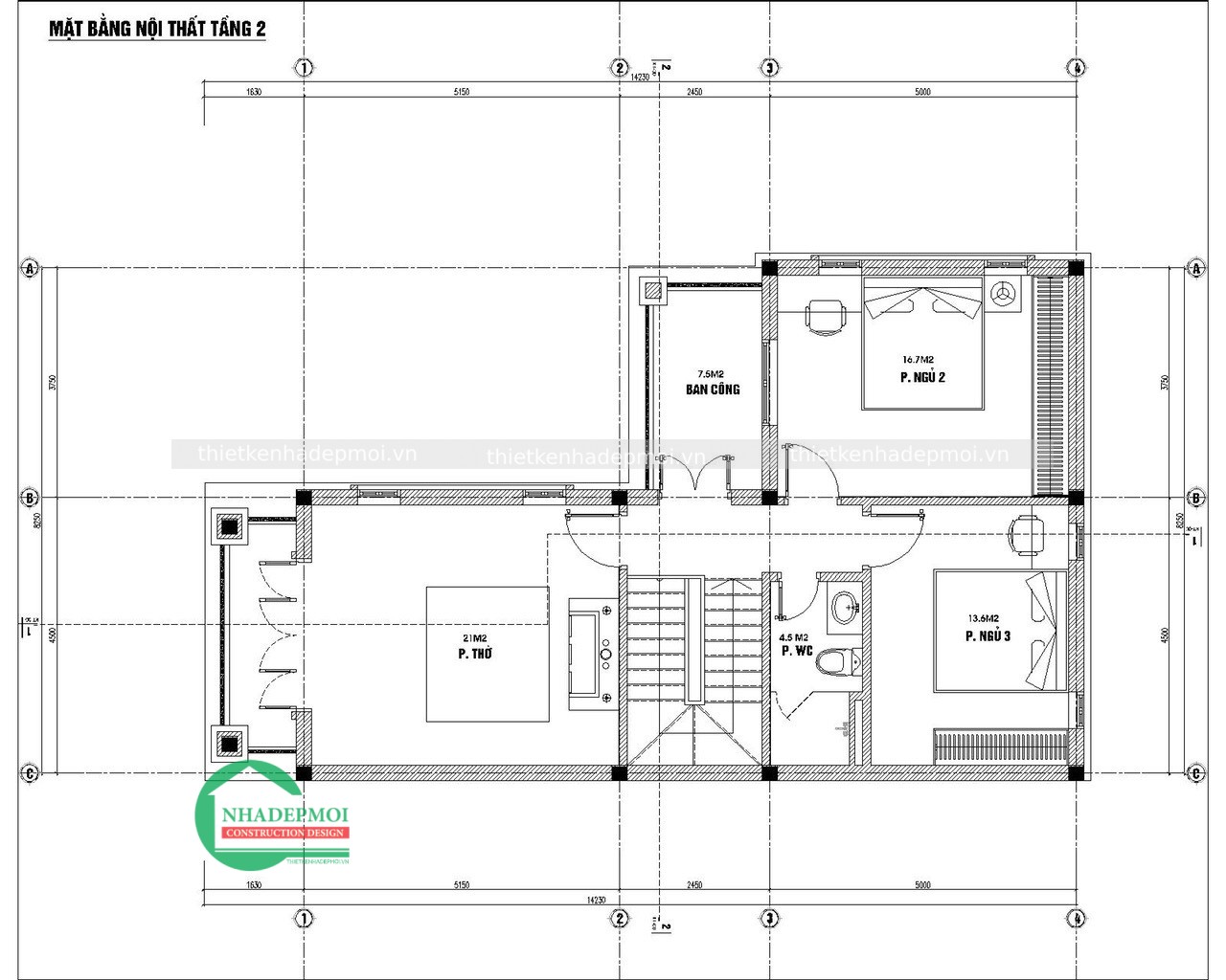 Mẫu nhà mái thái 1 trệt 1 lầu đơn giản chị liên - msnmt2020