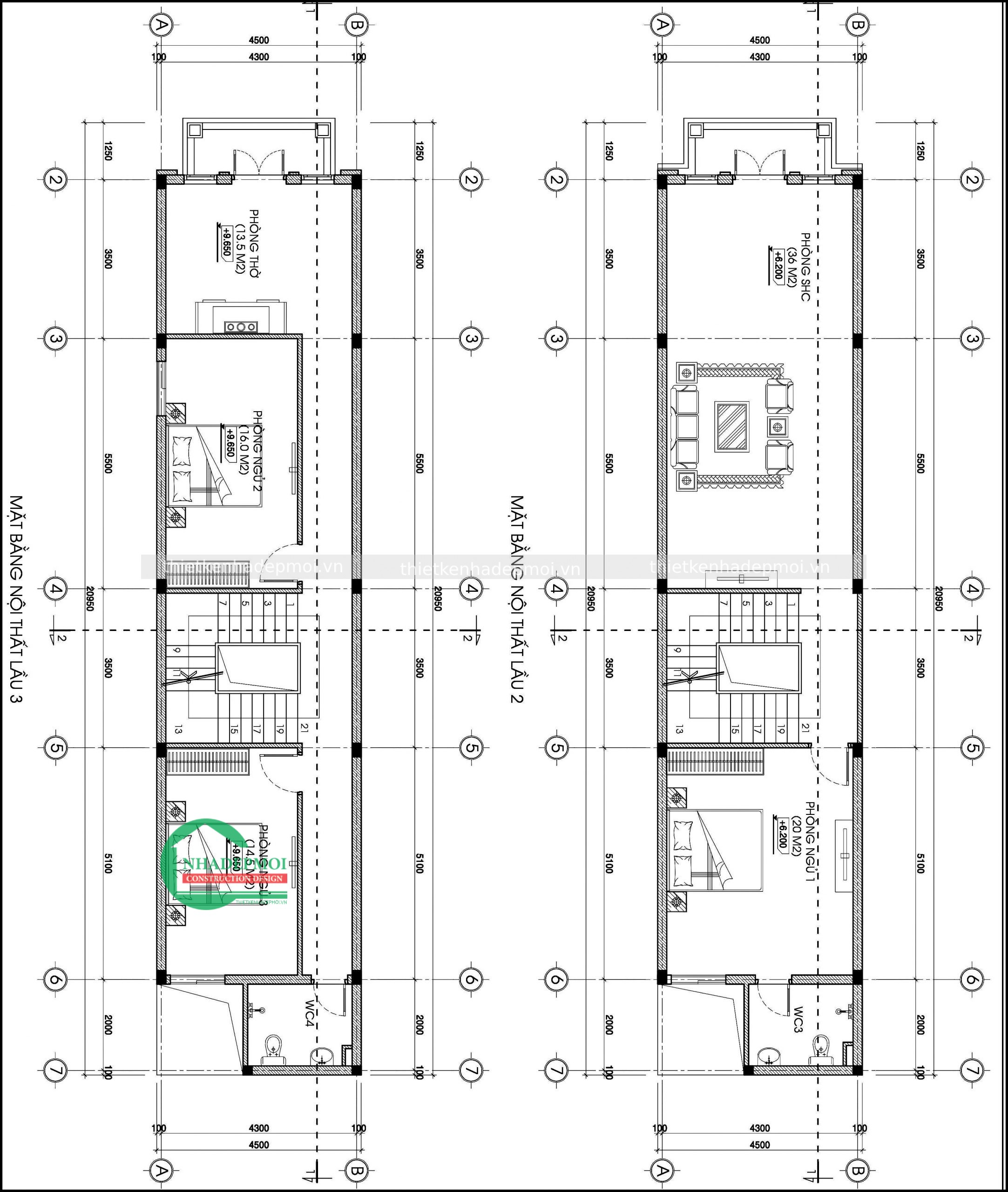 Mặt tiền thiết kế nhà phố bán cổ điển 4 tầng 4.5m đẹp anh ngân - npbcd2020