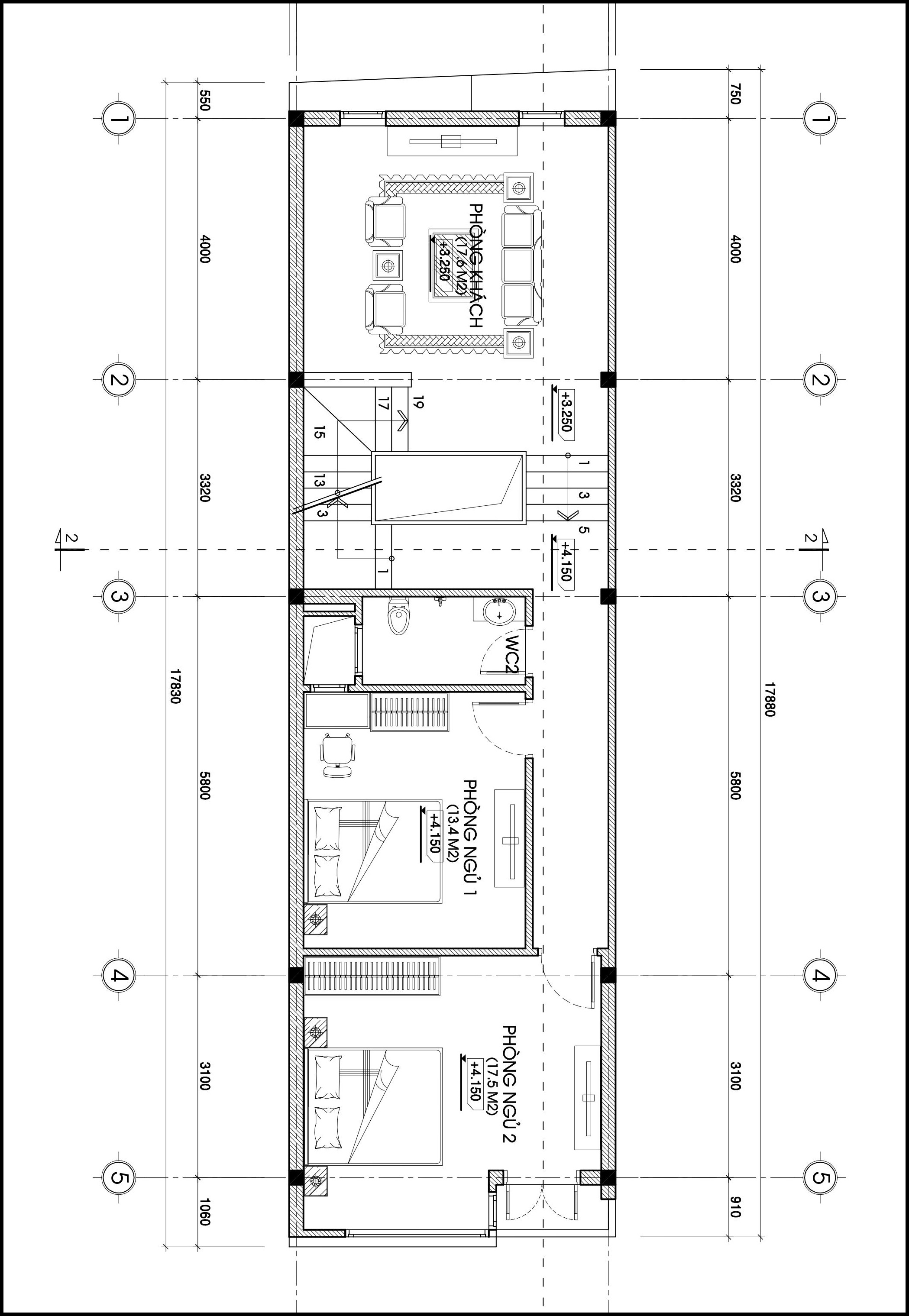 Nhà phố mặt tiền 5m kết hợp kinh doanh 2.5 tầng anh hướng - msnpd2022
