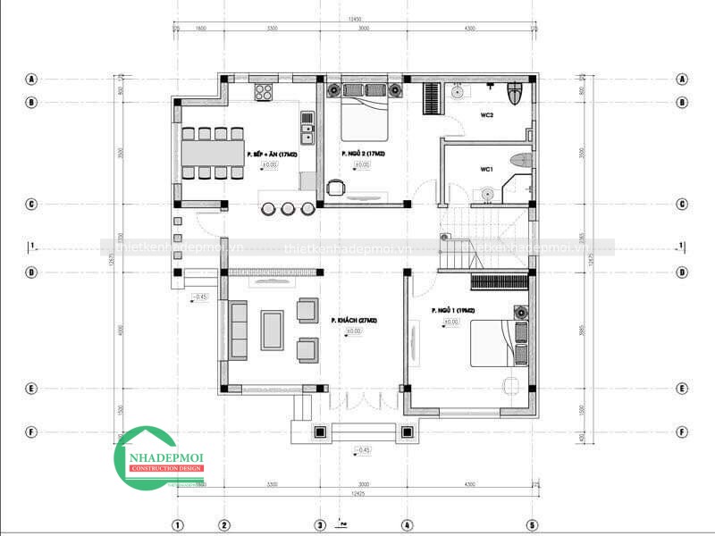 Mẫu nhà vườn 1 tầng mái thái đẹp có tầng lửng anh kiên - msnvgl2020