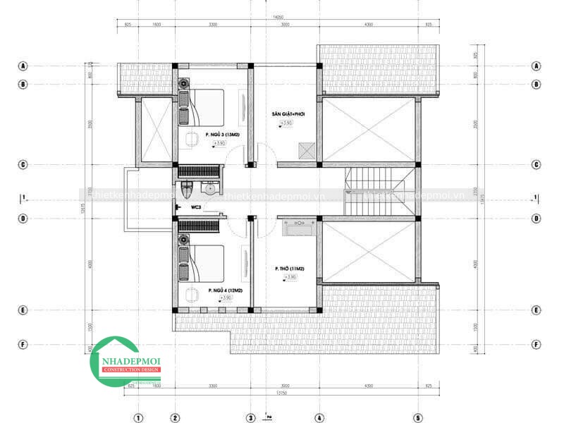 Mẫu nhà vườn 1 tầng mái thái đẹp có tầng lửng anh kiên - msnvgl2020