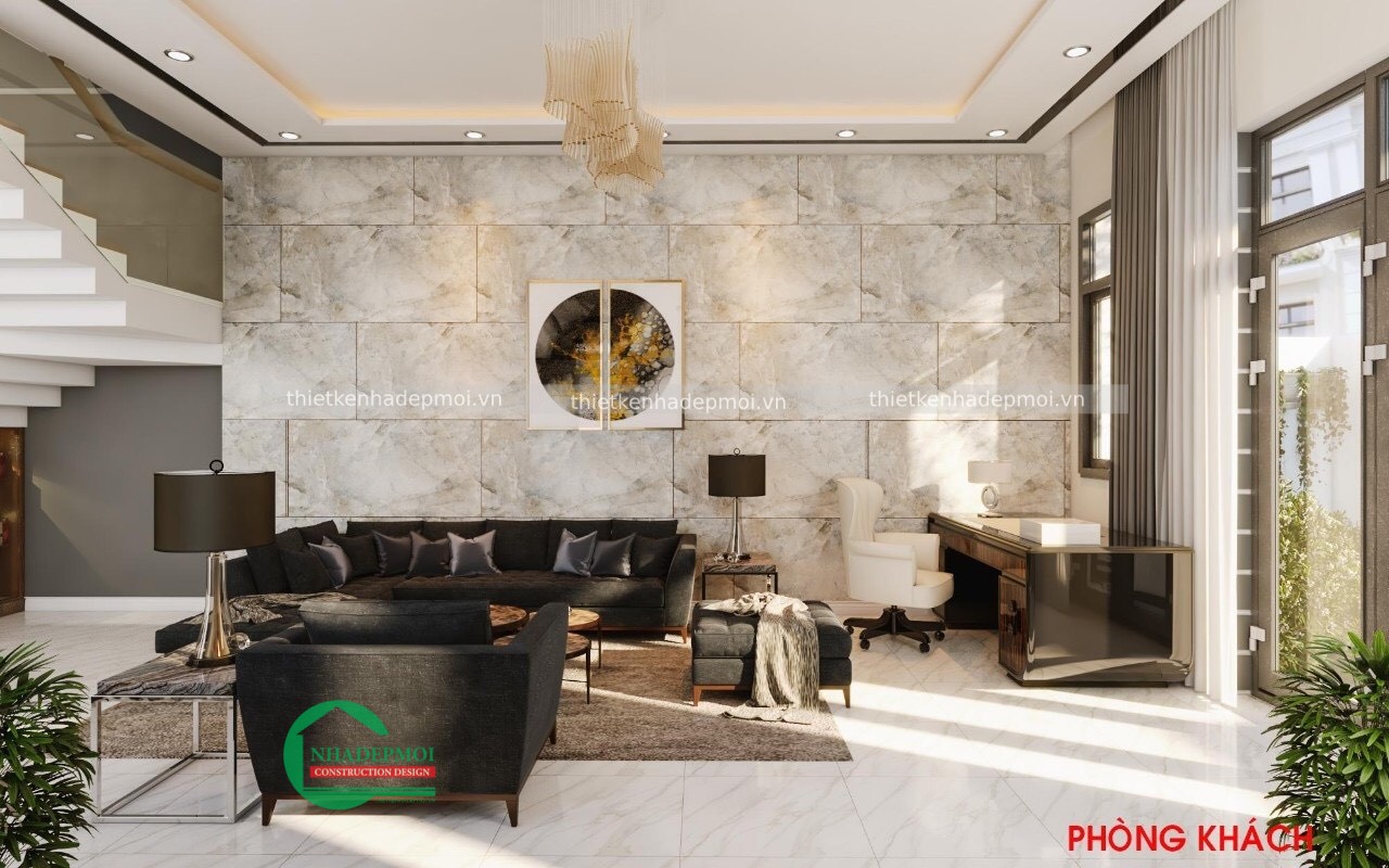 Mẫu nội thất nhà phố đẹp 100m2 anh thanh - msntnp2020