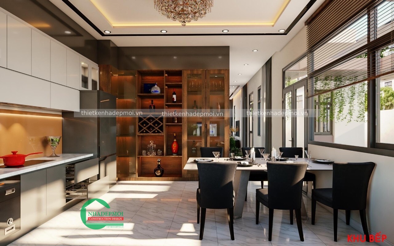 Mẫu nội thất nhà phố đẹp 100m2 anh thanh - msntnp2020