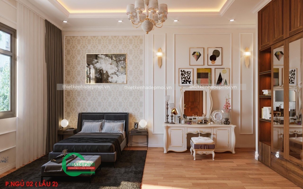 Mẫu nội thất nhà phố đẹp 100m2 anh thanh - msntnp2020
