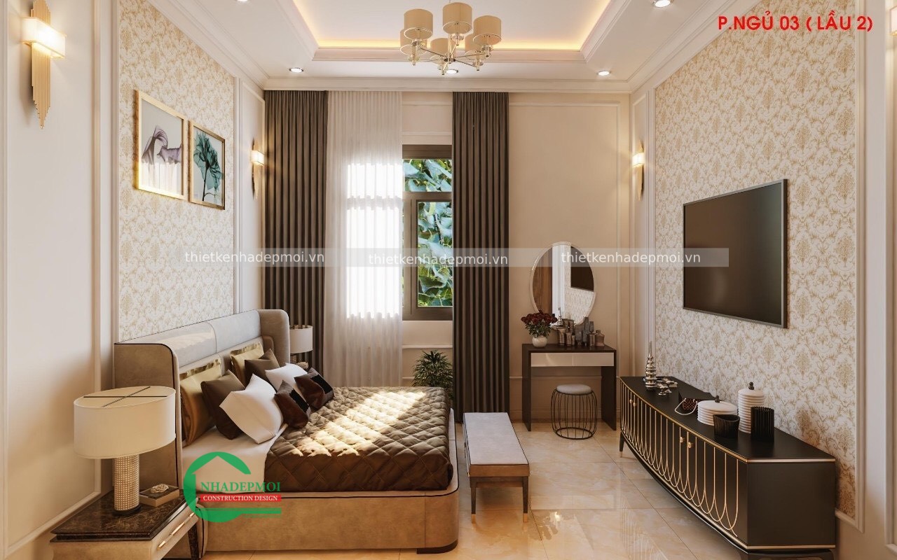 Mẫu nội thất nhà phố đẹp 100m2 anh thanh - msntnp2020