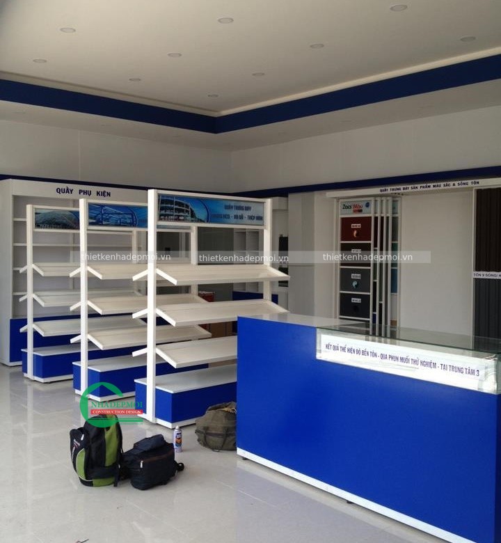 Bản vẽ thiết kế thi công showroom 2 tầng hiện đại anh sơn - mstksr2020