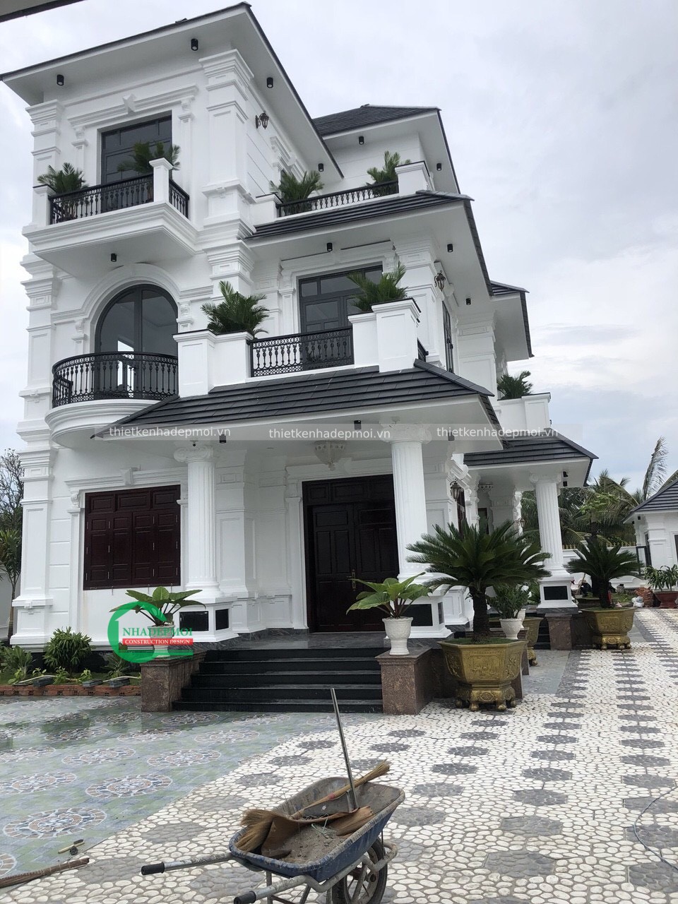 Các hình ảnh thi công biệt thự vườn 2 tầng mr an & thảo tiền giang - mstcbtv2020at