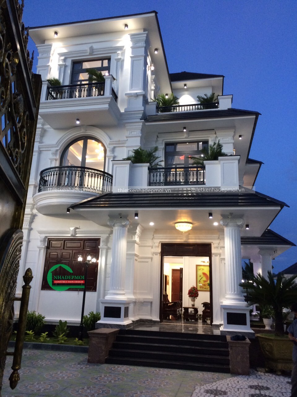 Các hình ảnh thi công biệt thự vườn 2 tầng mr an & thảo tiền giang - mstcbtv2020at