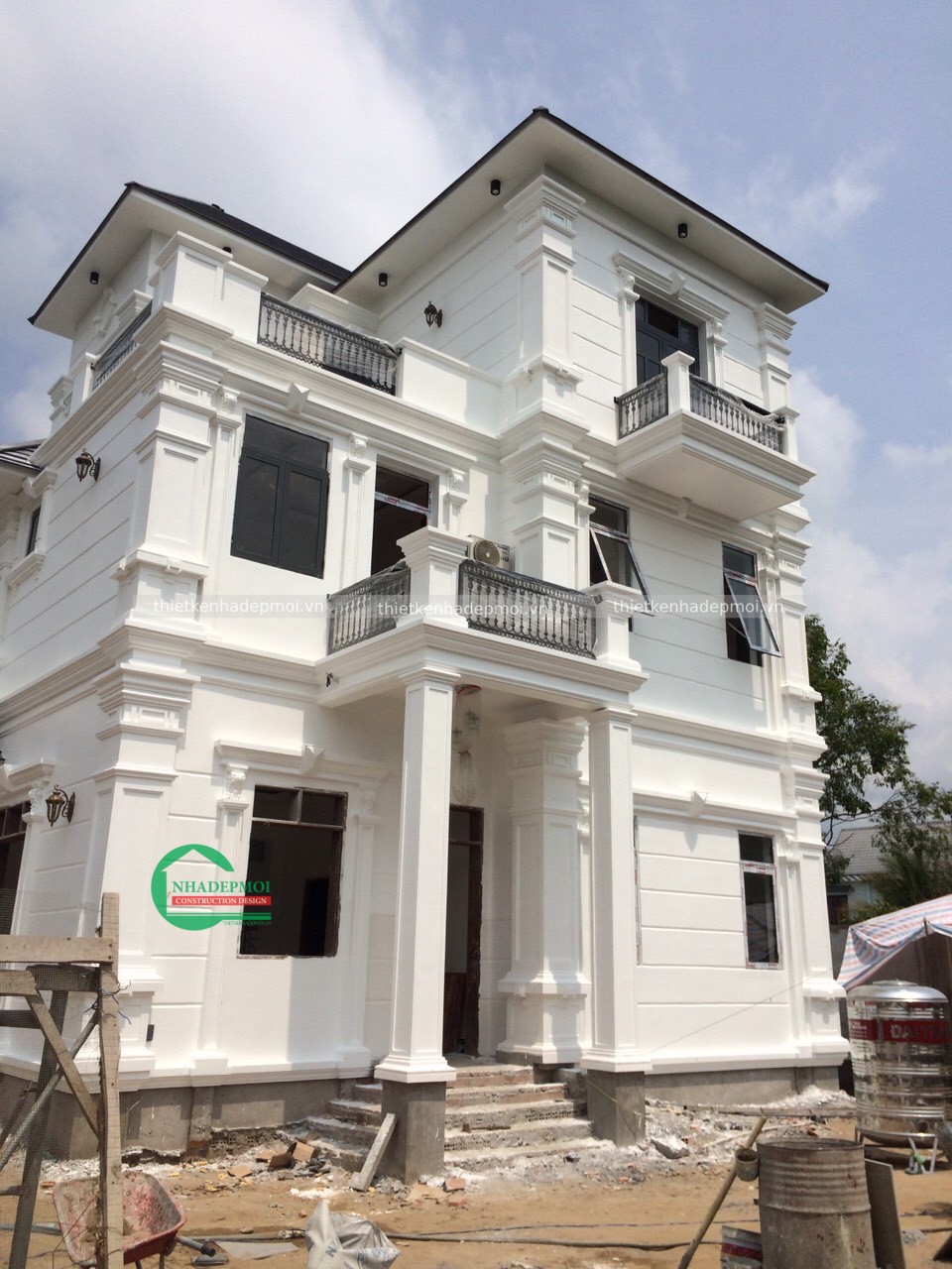 Các hình ảnh thi công biệt thự vườn 2 tầng mr an & thảo tiền giang - mstcbtv2020at