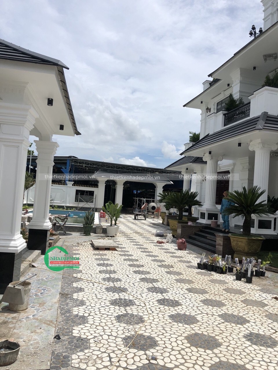 Các hình ảnh thi công biệt thự vườn 2 tầng mr an & thảo tiền giang - mstcbtv2020at