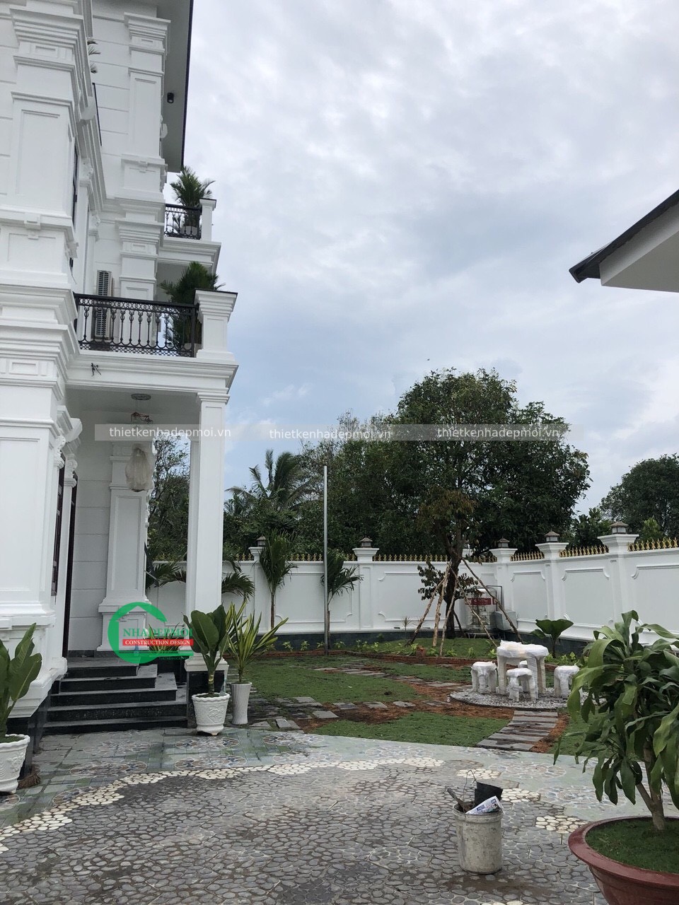 Các hình ảnh thi công biệt thự vườn 2 tầng mr an & thảo tiền giang - mstcbtv2020at