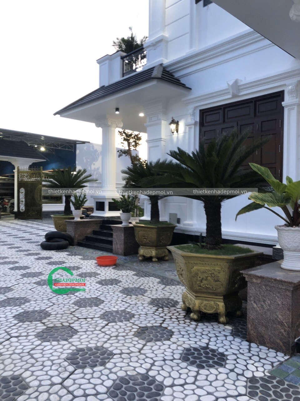 Các hình ảnh thi công biệt thự vườn 2 tầng mr an & thảo tiền giang - mstcbtv2020at