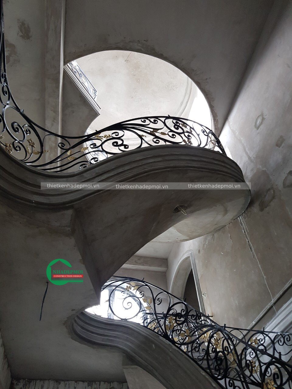 Thi công biệt thự cổ điển 2 tầng 700m2 có sân vườn trọn gói anh duy tiền giang - msxd2020