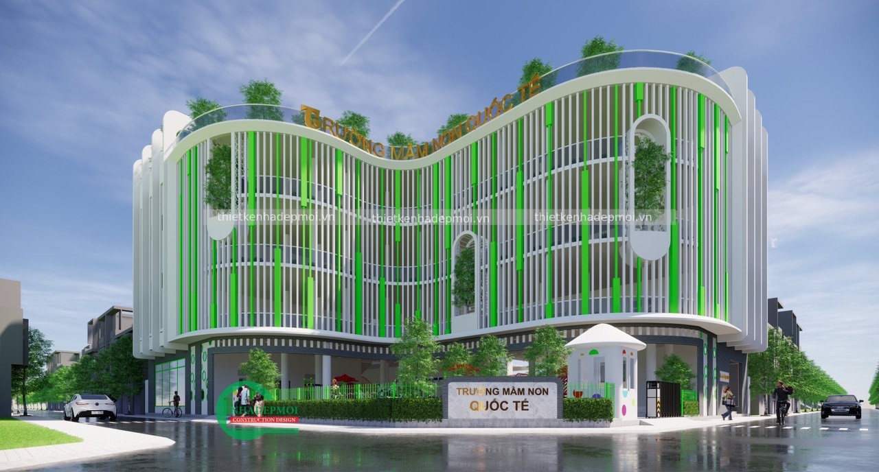 Mẫu thiết kế trường mầm non quốc tế đại phước - mstkmn2020