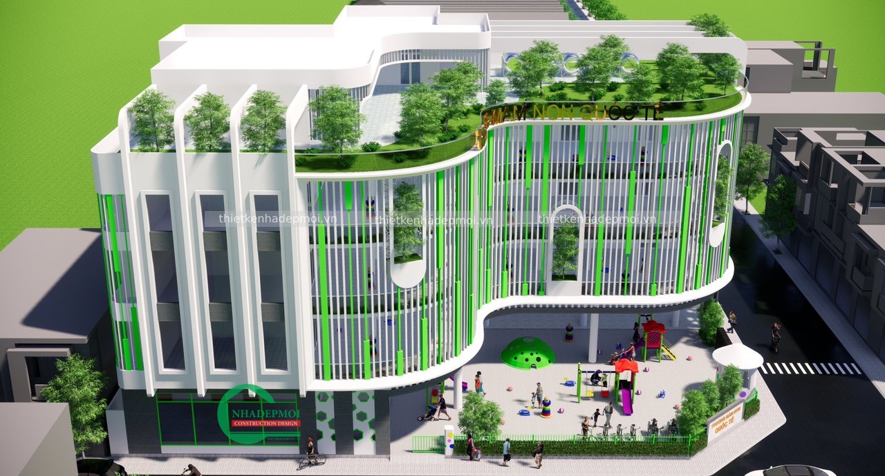 Mẫu thiết kế trường mầm non quốc tế đại phước - mstkmn2020