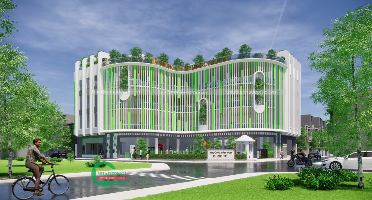 Mẫu thiết kế trường mầm non quốc tế đại phước - mstkmn2020
