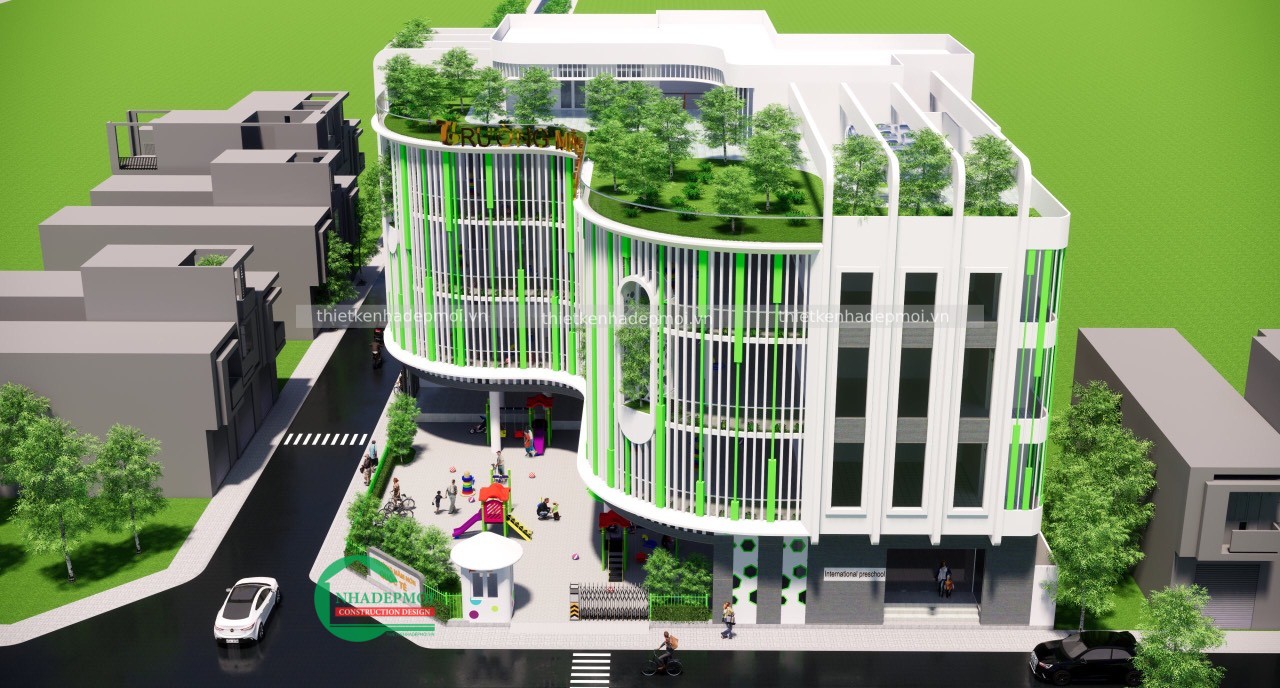 Mẫu thiết kế trường mầm non quốc tế đại phước - mstkmn2020