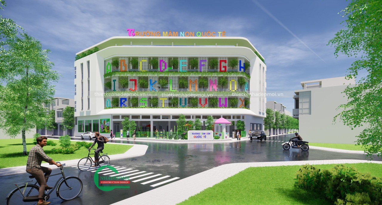 Mẫu thiết kế trường mầm non quốc tế đại phước - mstkmn2020