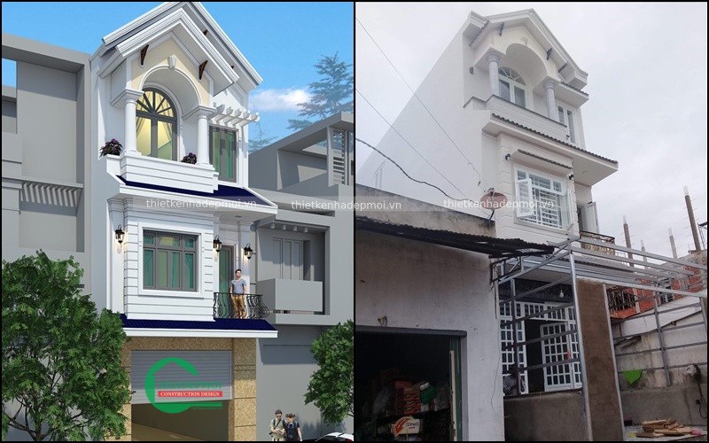 nhà phố mái thái