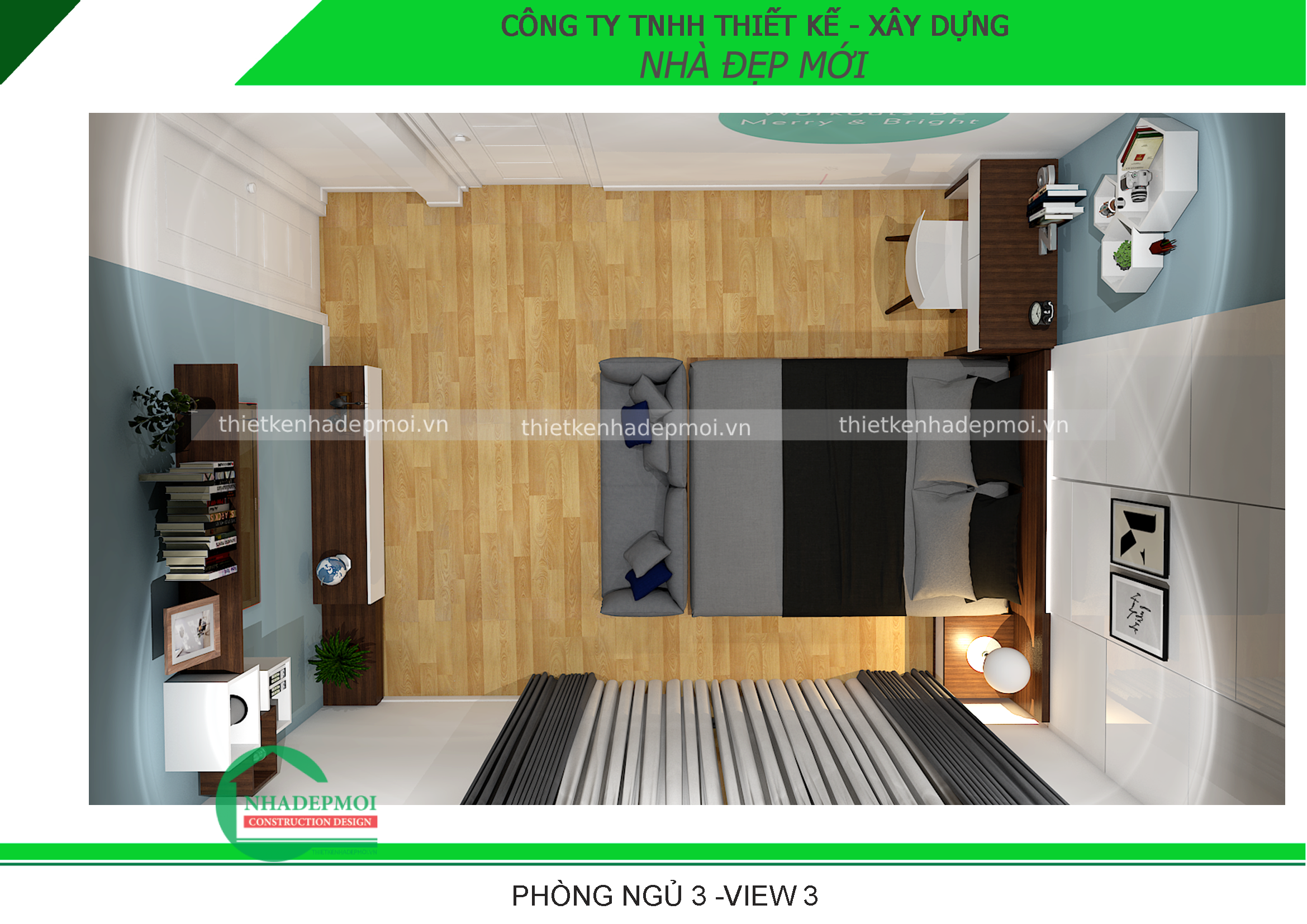 Mẫu nội thất nhà phố anh hiền long an