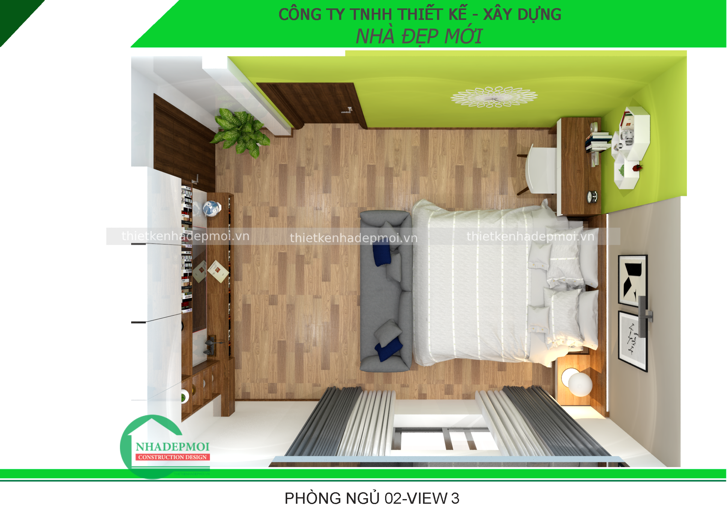 Mẫu nội thất nhà phố anh hiền long an