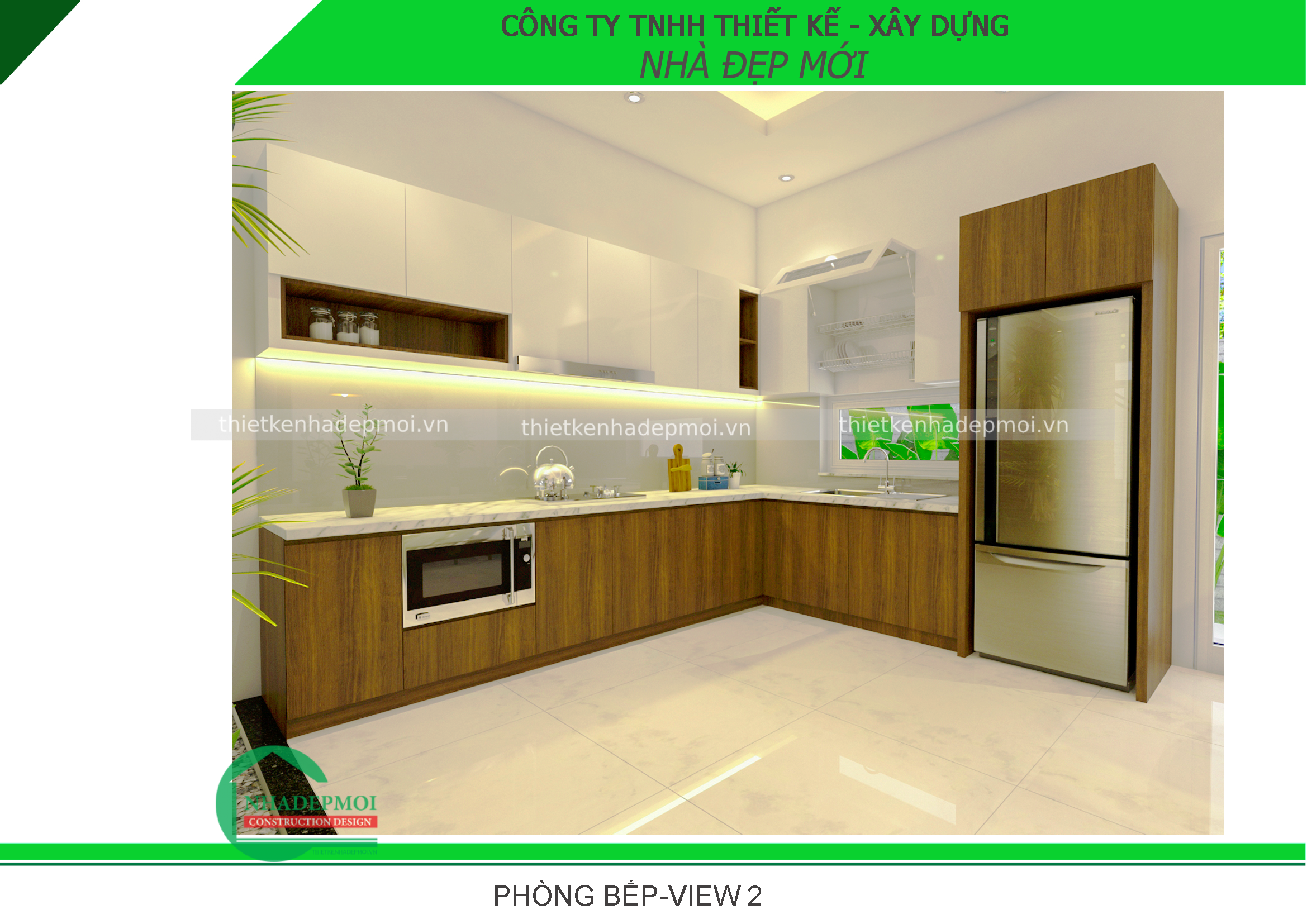 Mẫu nội thất nhà phố anh hiền long an